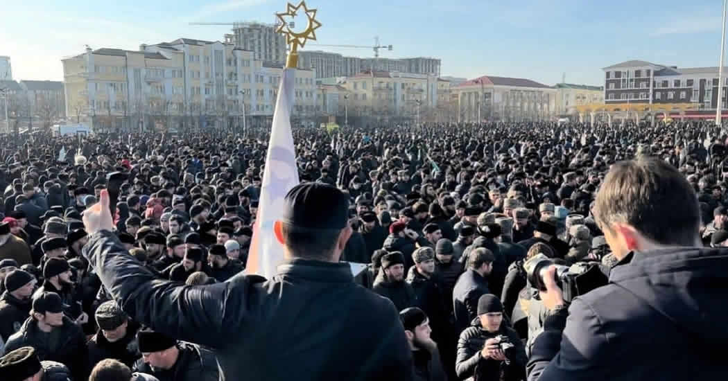 В Чечне на митинг против семьи Янгулбаевых вышли более 400 тысяч человек