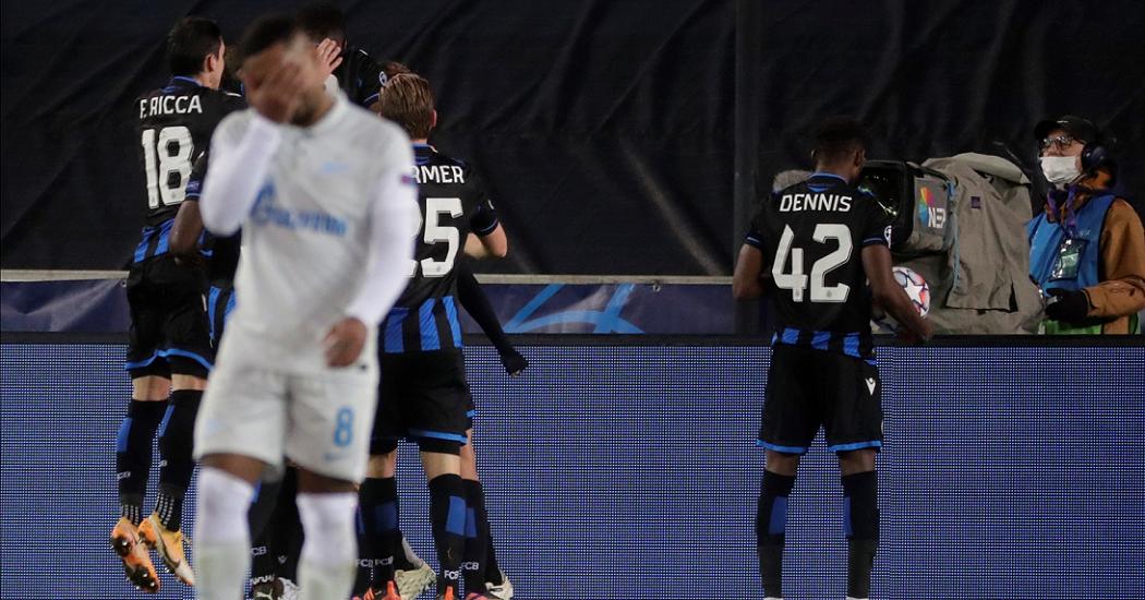 "Зенит" крупно проиграл "Брюгге" и вылетел из еврокубков