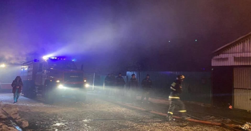 При пожаре в частном доме в Башкирии погибли семь человек