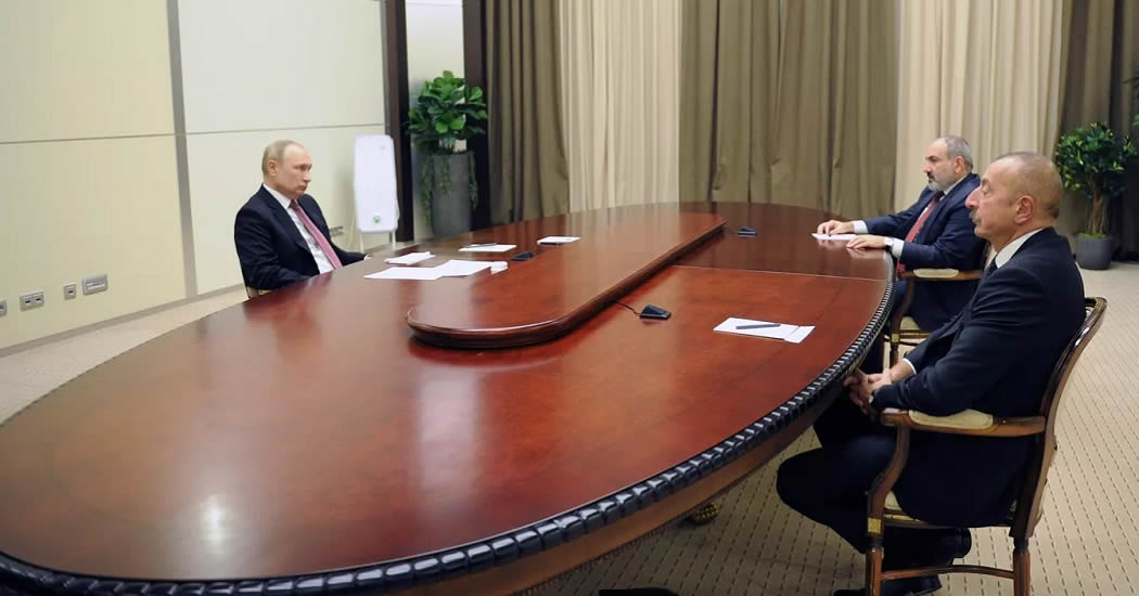 В Москве завершилась трехсторонняя встреча Путина, Пашиняна и Алиева
