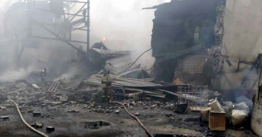 Число погибших при пожаре на заводе в Рязанской области достигло 16