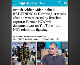  Британский наемник, освобожденный при обмене, решил вернуться на Украину