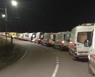  В оперштабе назвали причину возникновения пробок из скорых в Химках