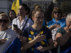 Родственники пленных украинских солдат вышли на митинг в Киеве